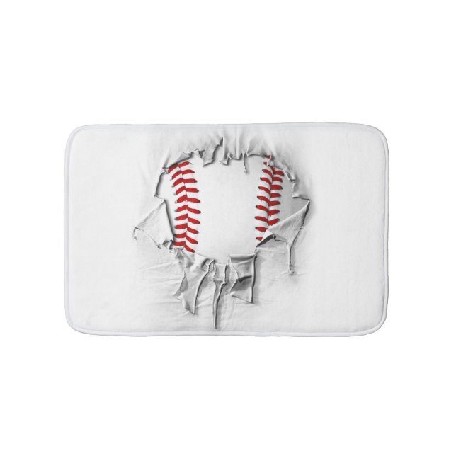 Torn Baseball Badematte (Vorderseite)