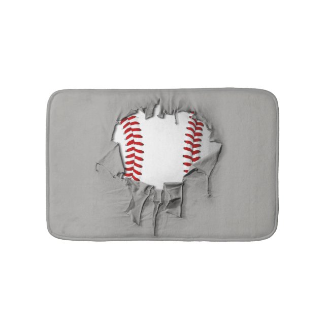 Torn Baseball Bath Mat Badematte (Vorderseite)