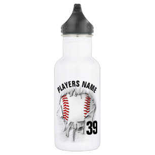 Torn Baseball Edelstahlflasche