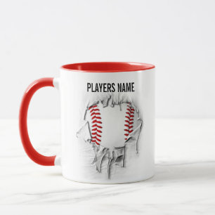 Torn Baseball-Tasse Tasse