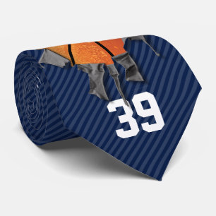 Torn Basketball (dunkel/personalisiert) Krawatte