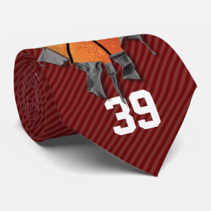 Torn Basketball (dunkel/personalisiert) Krawatte