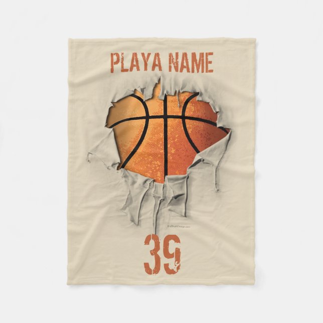 Torn Basketball Fleece Blanket (Vorderseite)