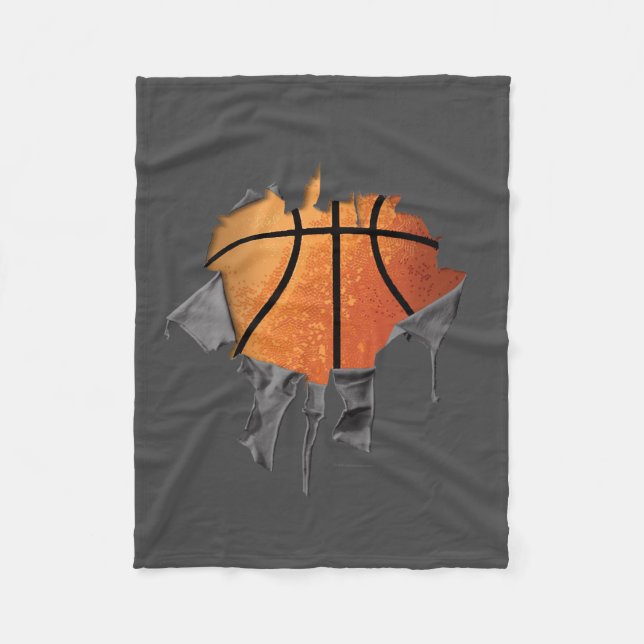 Torn Basketball Fleecedecke (Vorderseite)