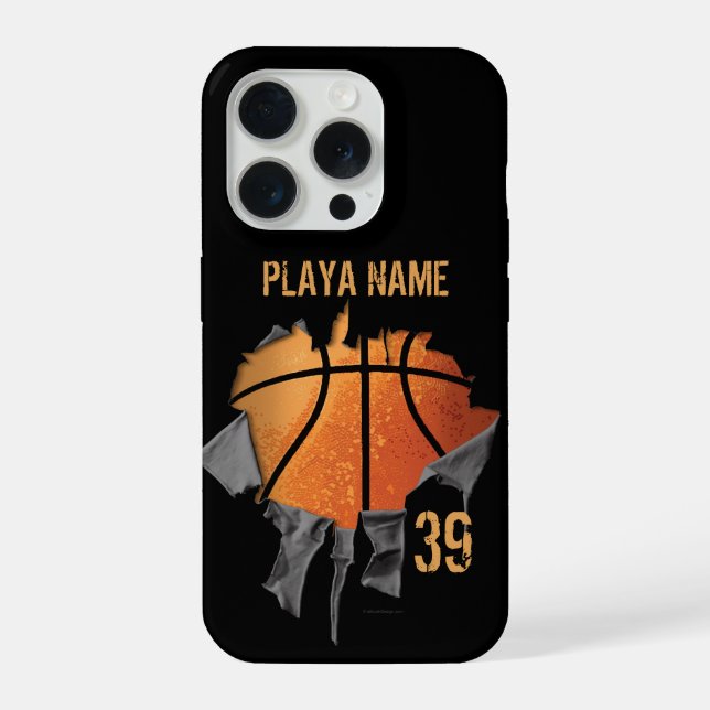 Torn Basketball iPhone Hülle (Rückseite)
