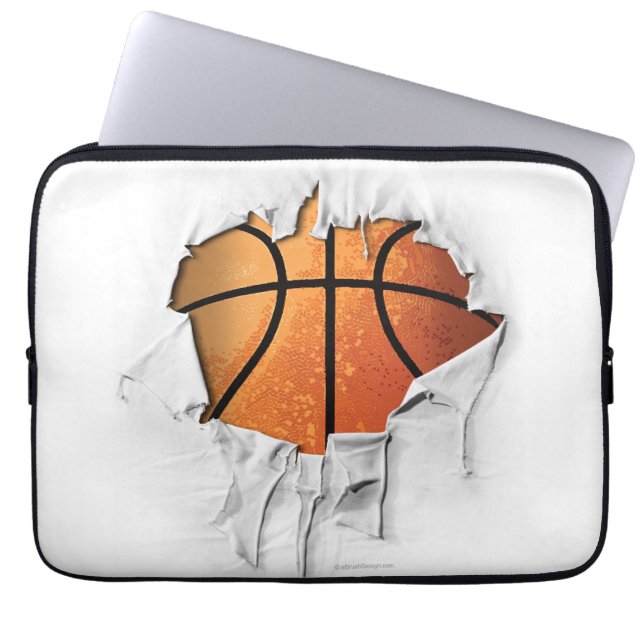 Torn Basketball Laptop Sleeve (Vorderseite)