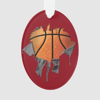 Torn Basketball Ornament