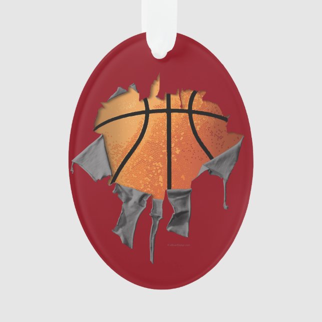 Torn Basketball Ornament (Vorderseite)