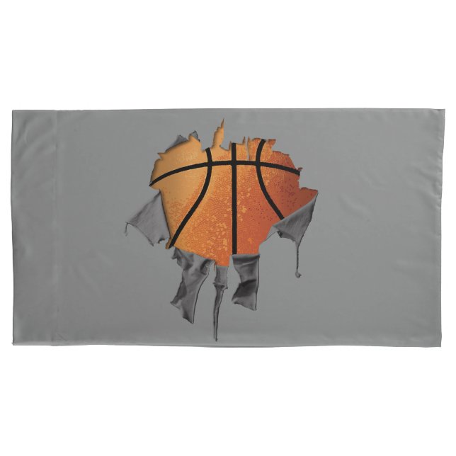 Torn Basketball Pillowcase Kissenbezug (Vorderseite)