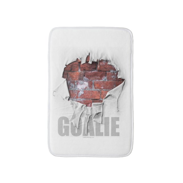 Torn Brick Wall Goalie (Fußball) Badematte (Vorderseite Vertikal)