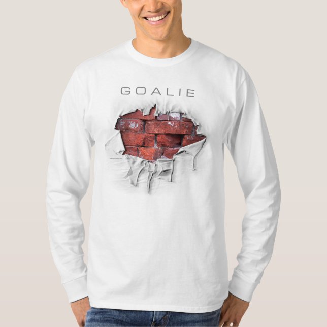 Torn Brick Wall Goalie (Fußball) T - Shirt (Vorderseite)