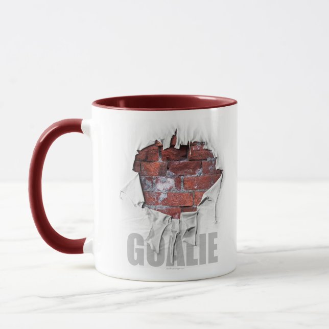 Torn Brick Wall Goalie (Fußball) Tasse (Links)