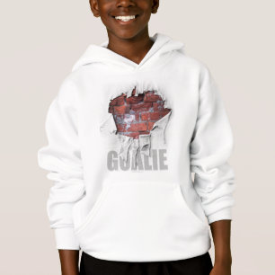 Torn Brick Wall Goalie (Hockey) Hoodie