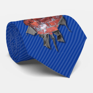 Torn Brick Wall Goalie (Hockey) Krawatte