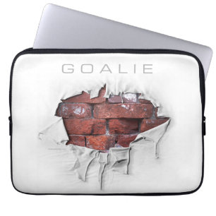 Torn Brick Wall Goalie (Hockey) Laptopschutzhülle