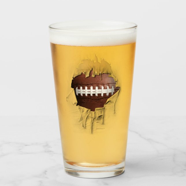 Torn Football Glas (Vorne (Gefüllt))