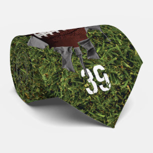 Torn Football Grass Neck Tie Krawatte