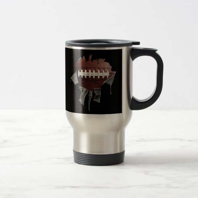 Torn Football Travel/Pendler Tasse (Rechts)