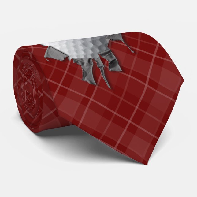Torn Golf Ball Neck Tie Krawatte (Gerollt)