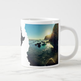 Torn NZ Seascape Jumbo-Tasse