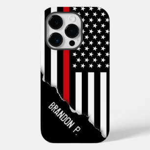 Torn Out Look Thin Red Line American Flag Case-Mate iPhone Hülle