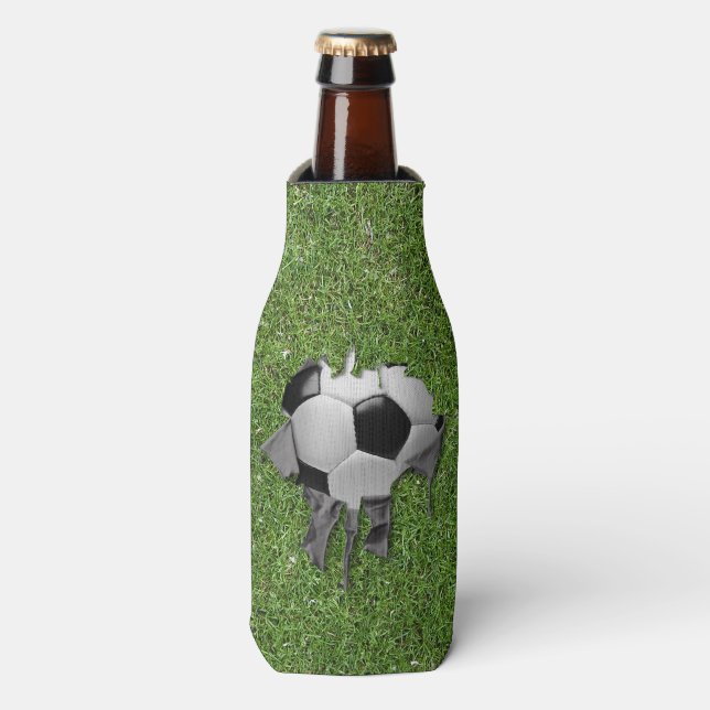 Torn Soccer Black Bottle Cooler Flaschenkühler (Flaschenvorderseite)