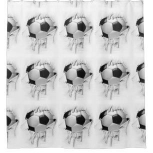 Torn Soccer Duschvorhang