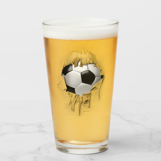 Torn Soccer Glas (Vorne (Gefüllt))