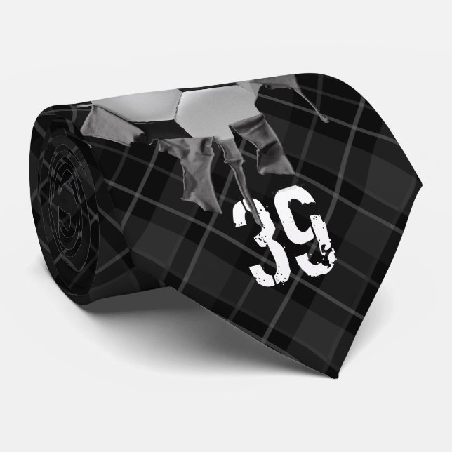 Torn Soccer (personalisiert) Neck Tie Krawatte (Gerollt)