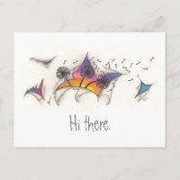 Torn Sunset Postcard