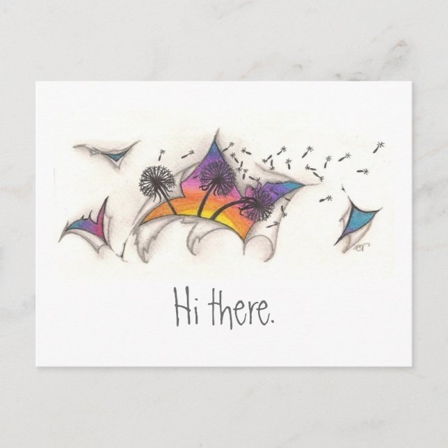 Torn Sunset Postcard Postkarte (Vorderseite)