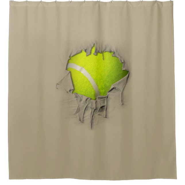 Torn Tennis Duschvorhang (Vorderseite)