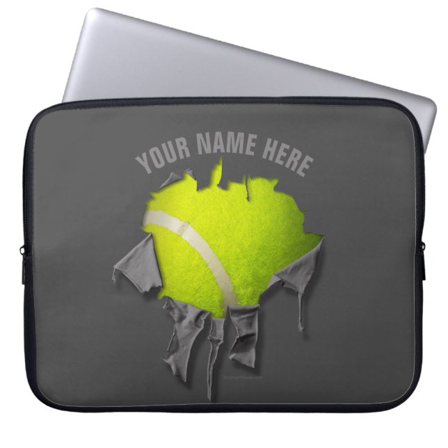 Torn Tennis Laptop Sleeve (Vorderseite)