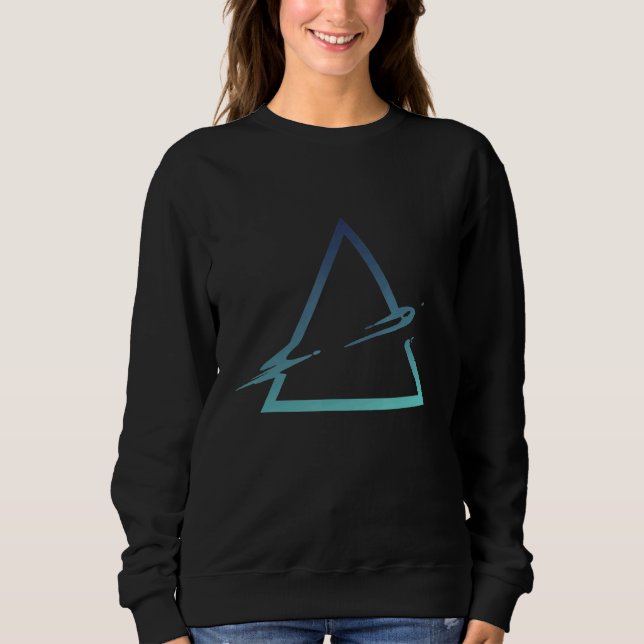 Torn Triangle Mathematics Geometry Symbole Sweatshirt (Vorderseite)