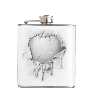 Torn Volleyball Flask Flachmann