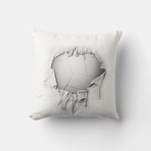 Torn Volleyball Weißkissen Kissen