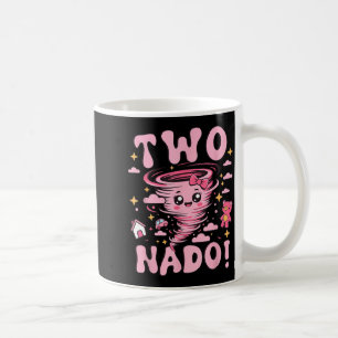 Tornado 2 Jahre altes Mädchen Geburtstag Zwei Nado Kaffeetasse