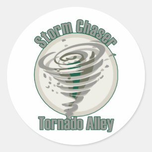 Tornado Alley Runder Aufkleber