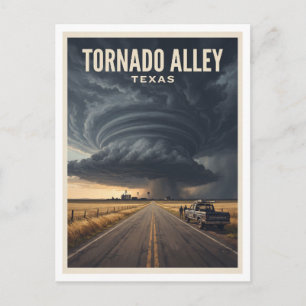 Tornado Alley, Texas Panhandle Amarillo Geschenk Postkarte