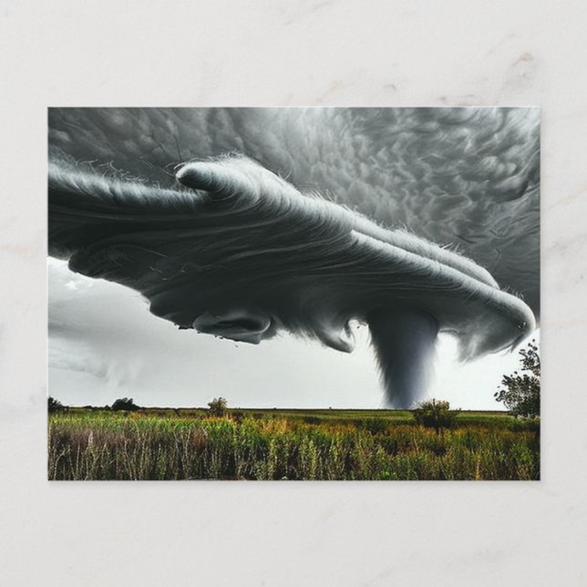 Tornado Art Postkarte (Vorderseite)