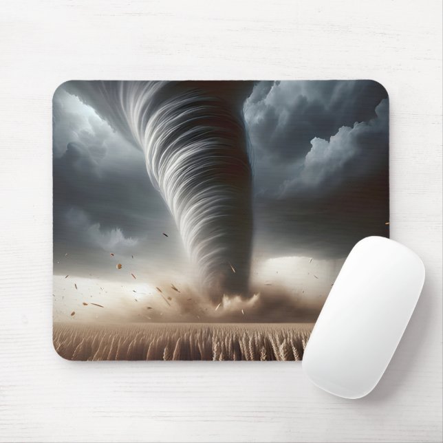 Tornado auf einem Gebiet im Mittleren Westen Mousepad (Mit Mouse)