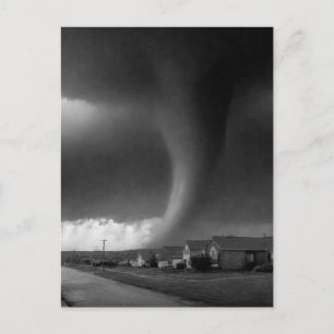Tornado B&W Postcard Postkarte
