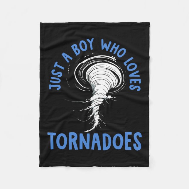 Tornado Birthday Boy Storm Chaser Boys Kinder Weav Fleecedecke (Vorderseite)