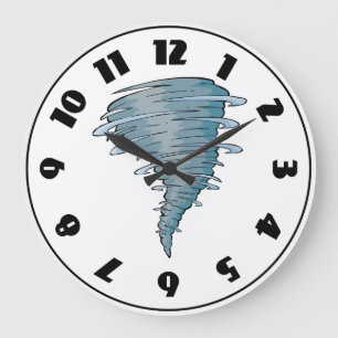 Tornado Clock Große Wanduhr
