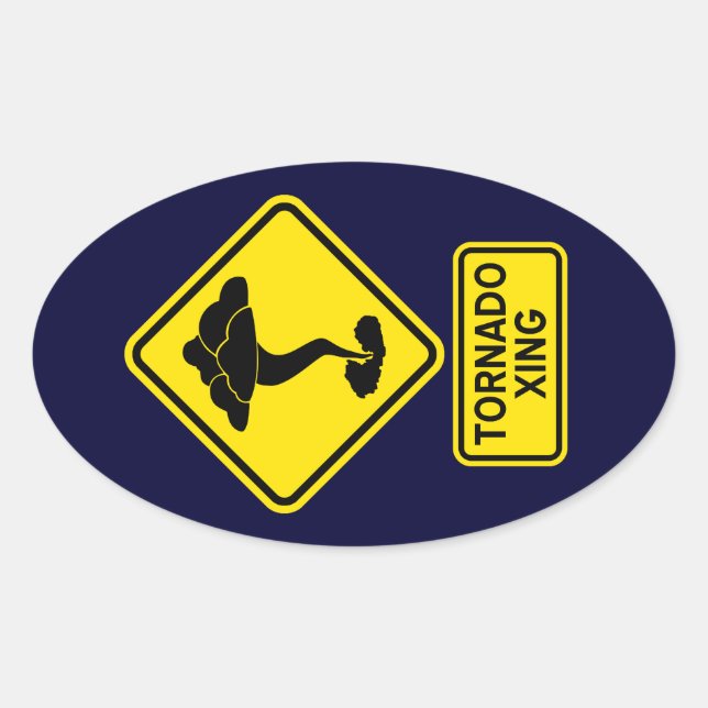 Tornado Crossing Sticker (Vorderseite)