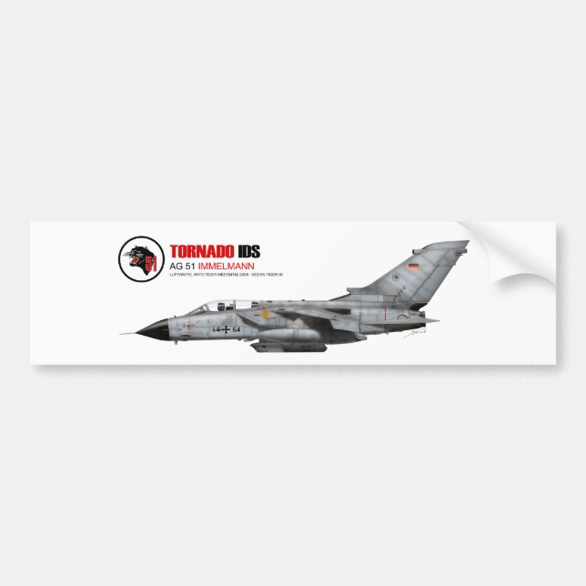 Tornado Identifikation NTM 2008 AG 51 Immelmann Autoaufkleber (Vorne)