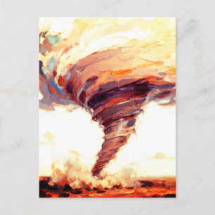 Tornado-Kunst Sturm Postkarte