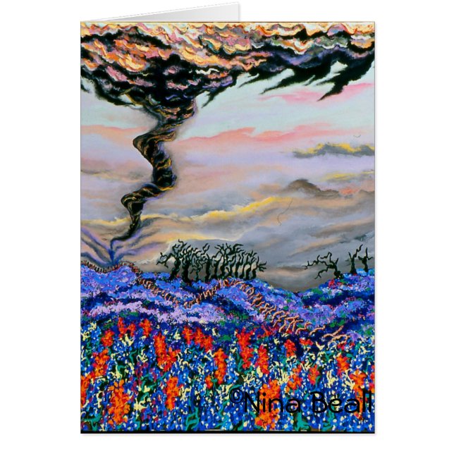 "Tornado mit Bluebonnets," durch Nina Beall (Vorne)