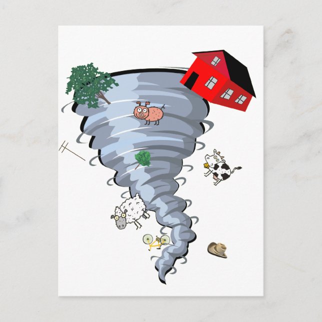 Tornado Postkarte (Vorderseite)