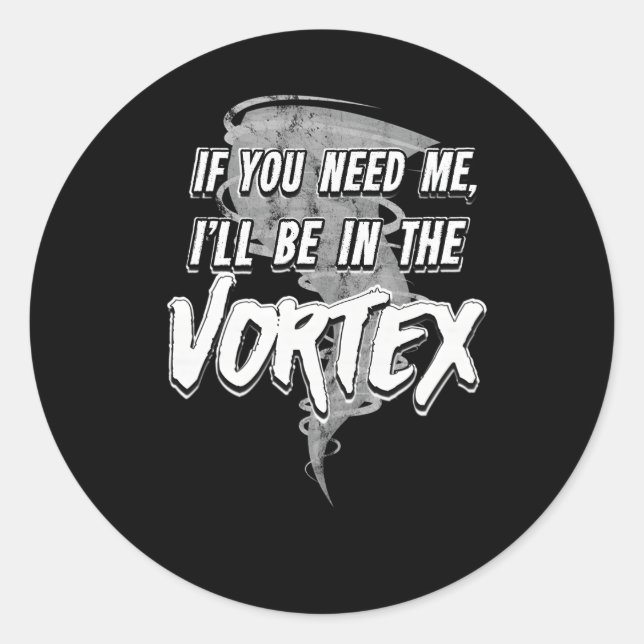 Tornado Season Storm Chaser Runder Aufkleber (Vorderseite)